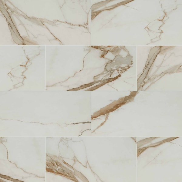 Regallo Calacatta Marbella SAMPLE Matte Porcelain Floor And Wall Tile